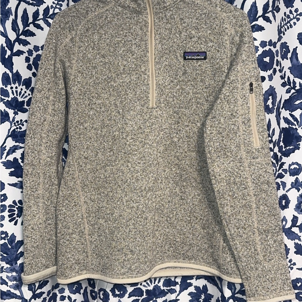 PATAGONIA women’s better sweater 1/4 zip fleece pullover - Color: Pelican